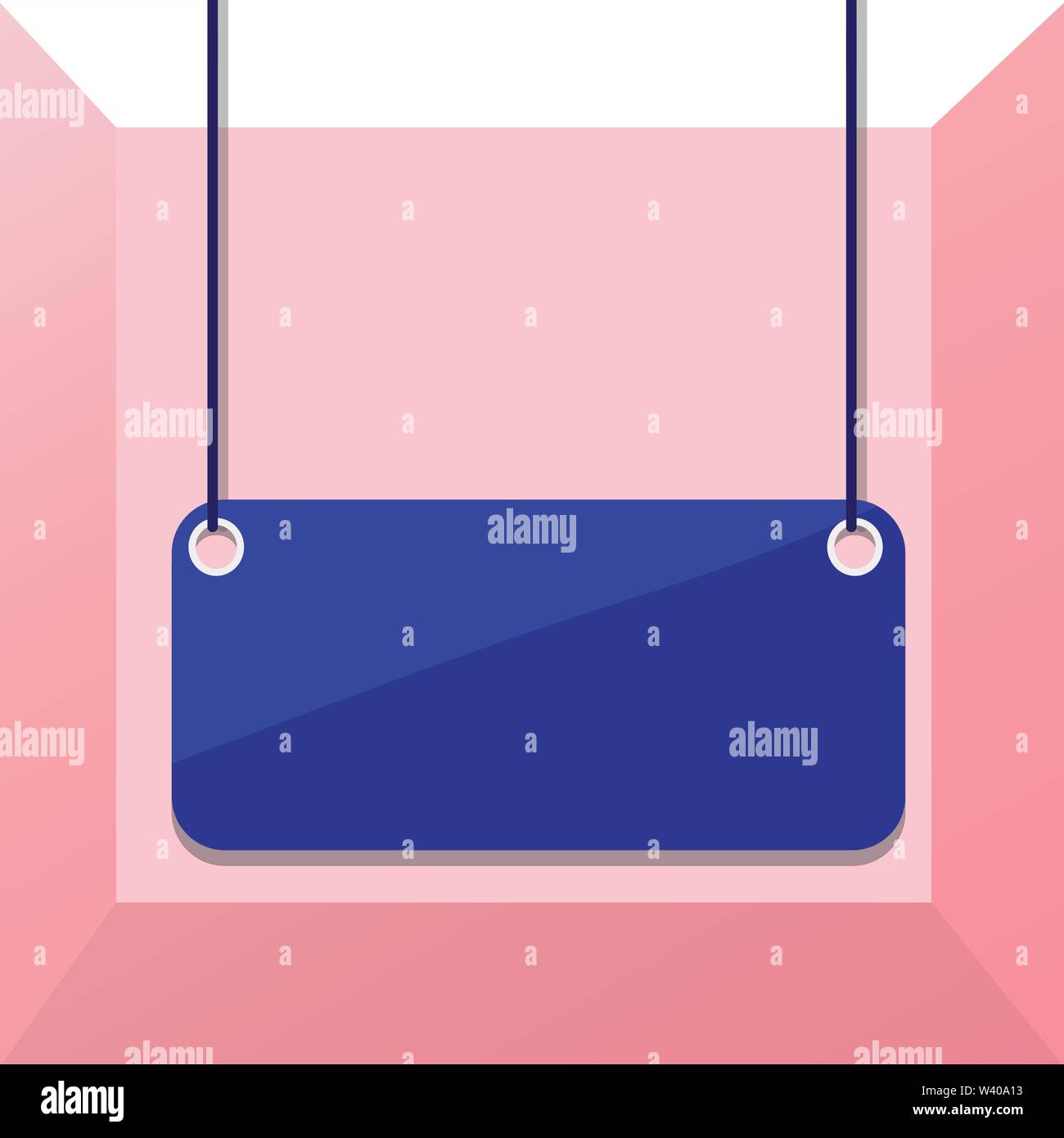 Board color background plank attached string panel rectangle empty surface Business Empty template for Layout for invitation greeting card promotion p Stock Vector