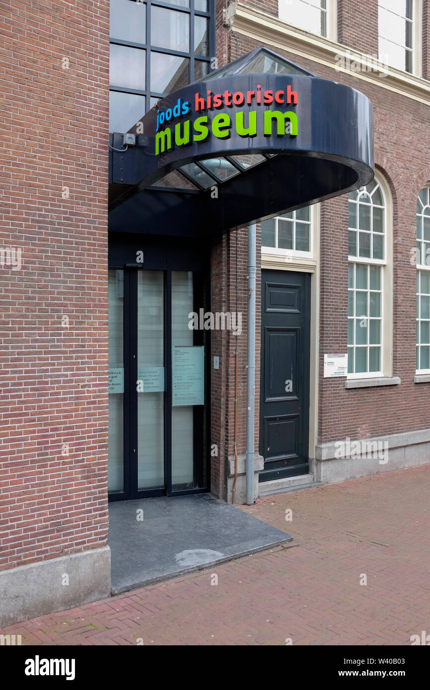 Entrance Of The Jewish Historical Museum Amsterdam, The Netherlands