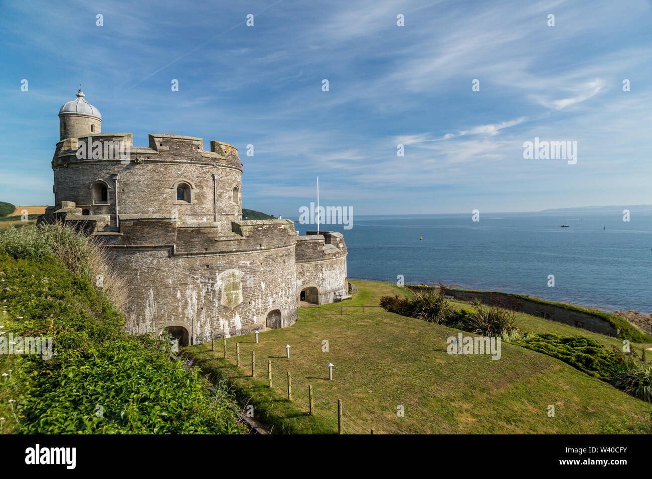 St. Mawes castle in Cornwall, England. Stock Photo