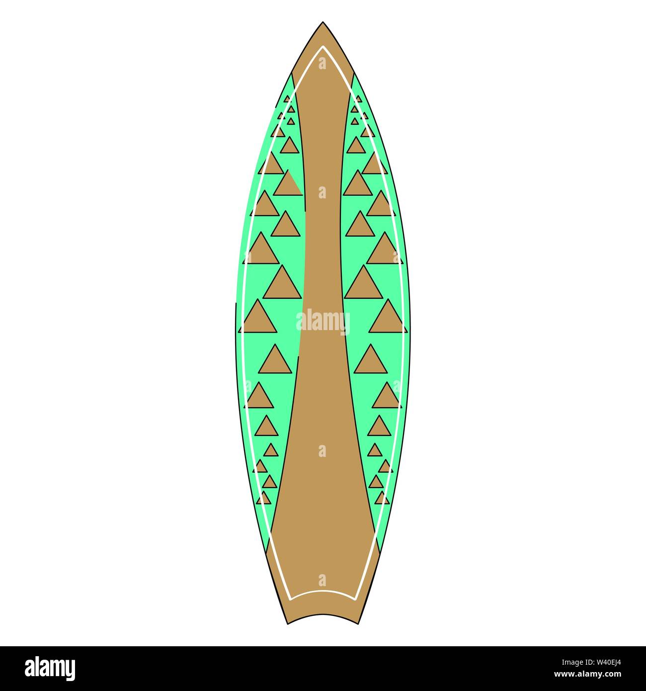 Isolated colored surfboard on a white background - Vector Stock Vector ...