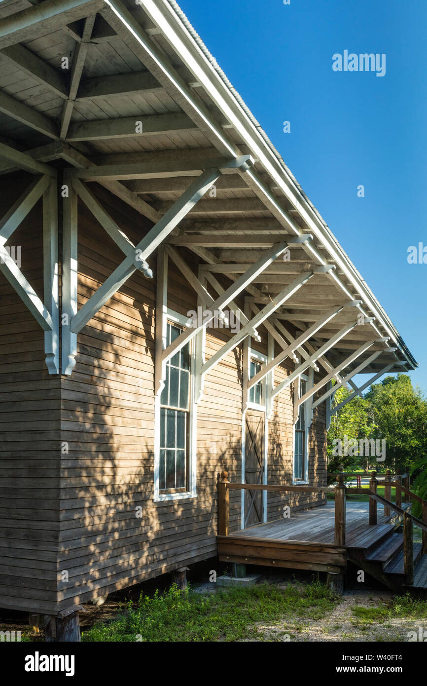 Art Hall Building on the grounds of Koreshan Historic Settlement a