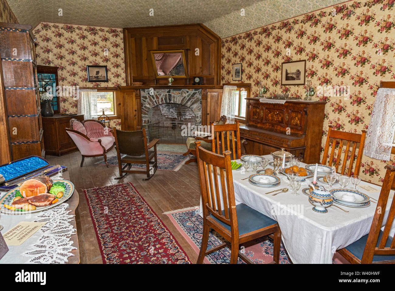 Canada, British Columbia, Fort Steele, Thomas McVittie House, interior