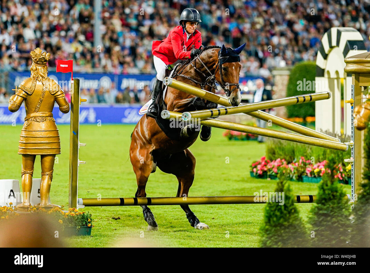 Aachen, Germany. 18th July, 2019. CHIO, equestrian sports, jumping The