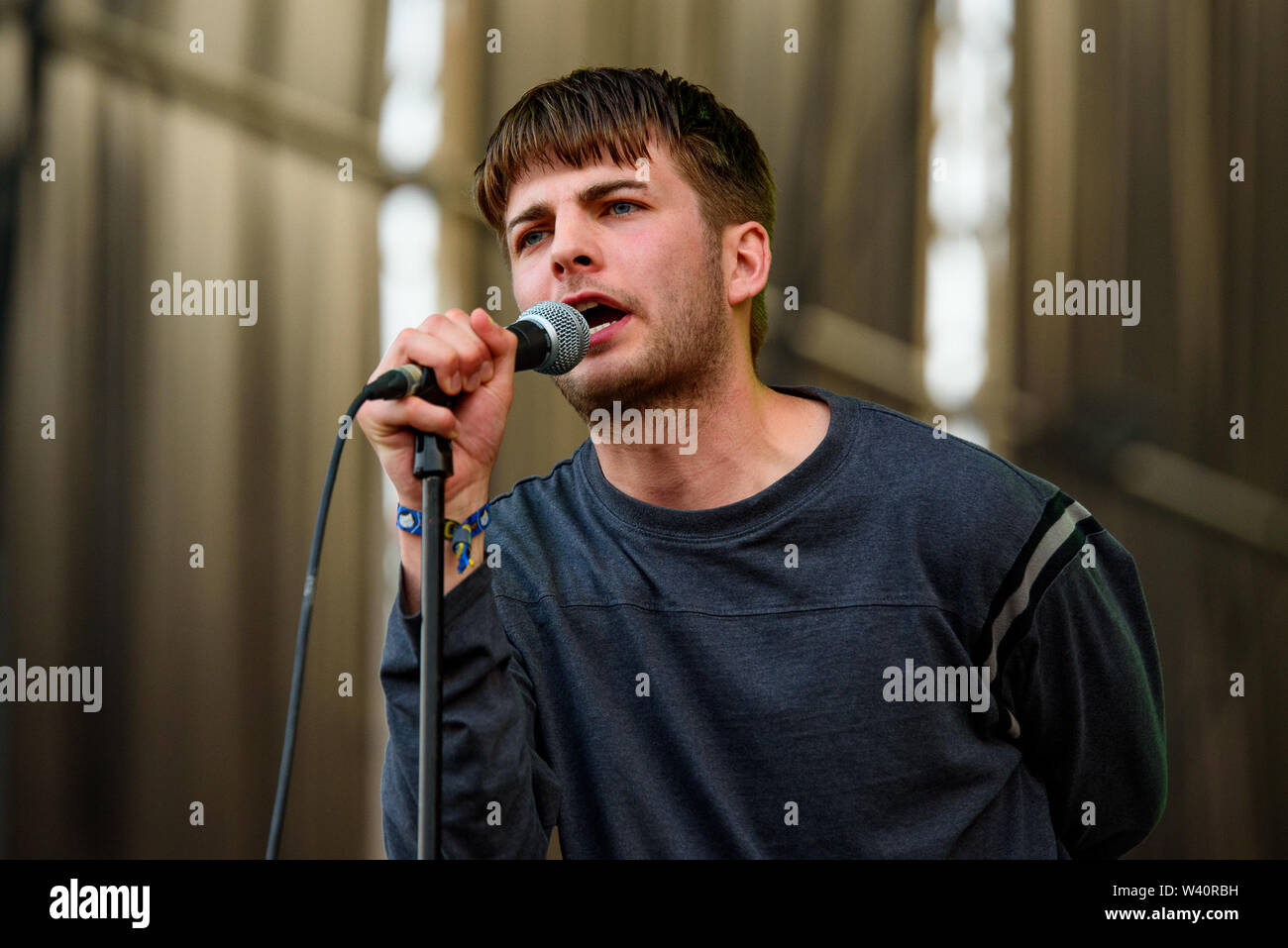 Benicassim, Spain. 18th July, 2019. Fontaines D.C. (band) perform in concert at FIB 2019 Festival on July 18, 2019 in Benicassim, Spain. Credit: Christian Bertrand/Alamy Live News Stock Photo