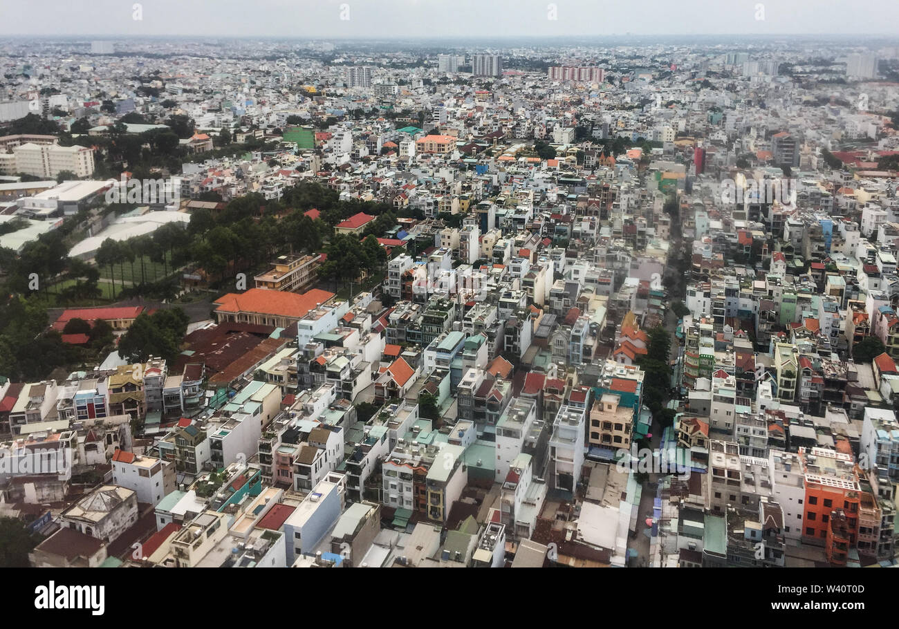 Saigon, Vietnam - Jul 6, 2019. Aerial view of Saigon (called Ho Chi Minh  City), Vietnam. Saigon population is expected to grow to 13.9 million by  2025 Stock Photo - Alamy