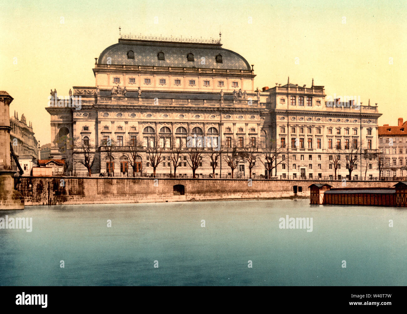 National Theatre, Prague, Bohemia, Austro-Hungary, circa 1900 Stock Photo