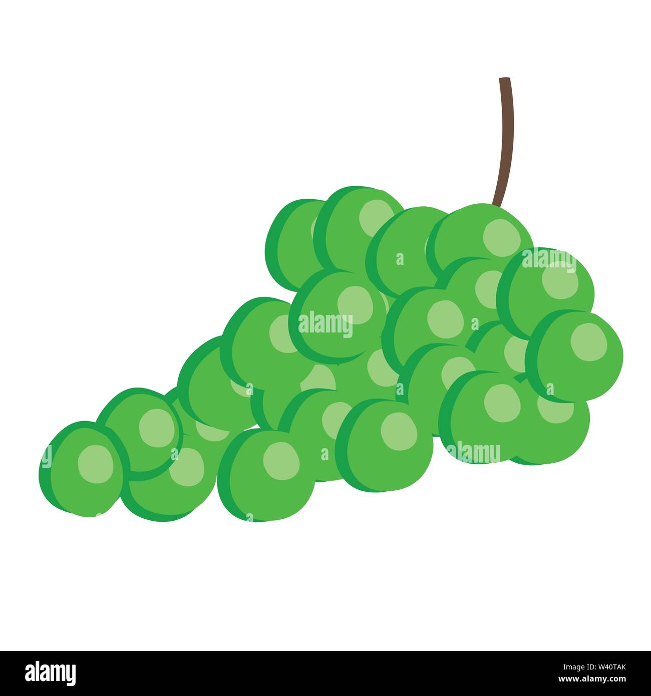 a bundle of green grapes vector illustrations Stock Vector Image & Art