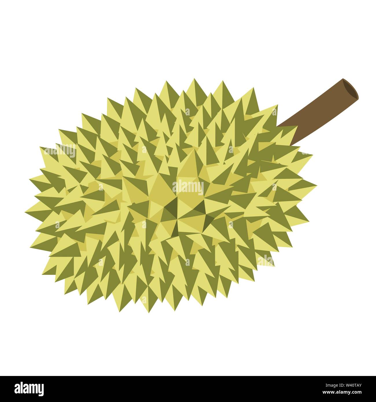 vector illustrations of durian fruit icons. Stock Vector
