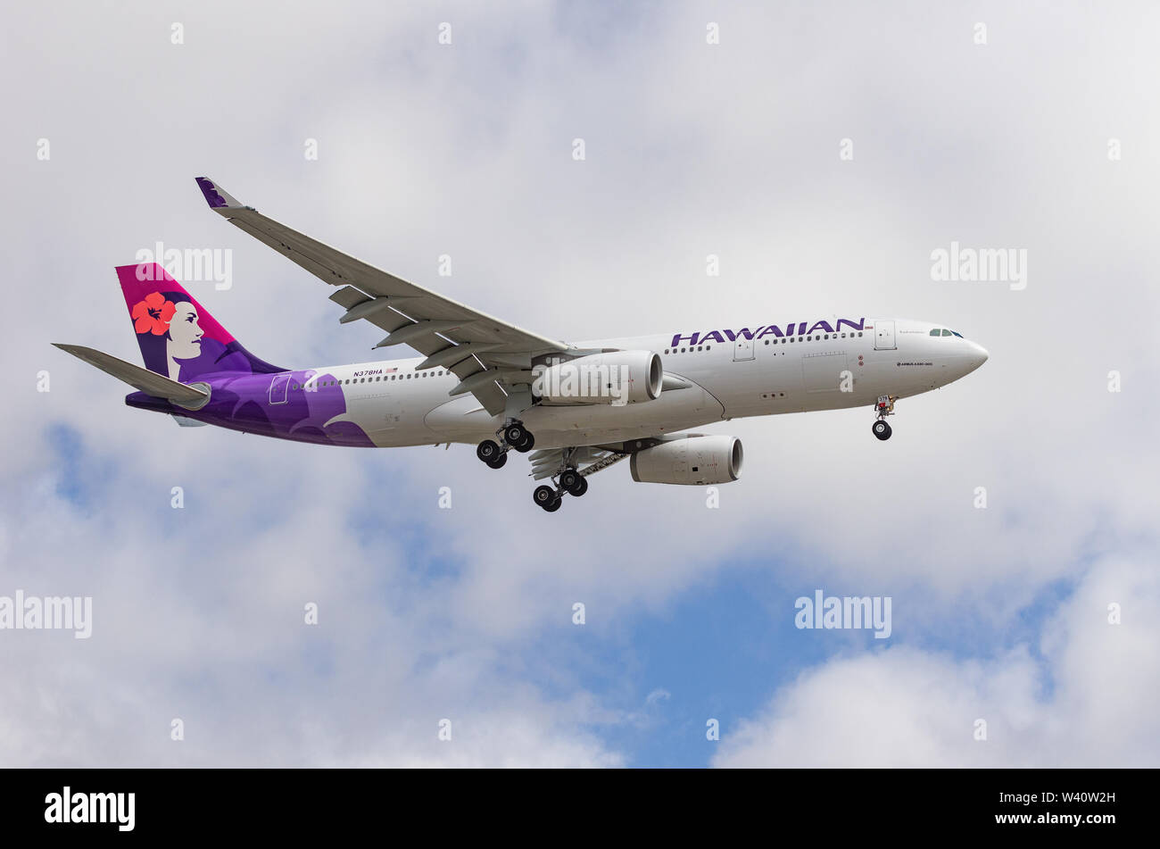 Image of a Hawaiian Airlines Airbus A330-200 (registered N378HA