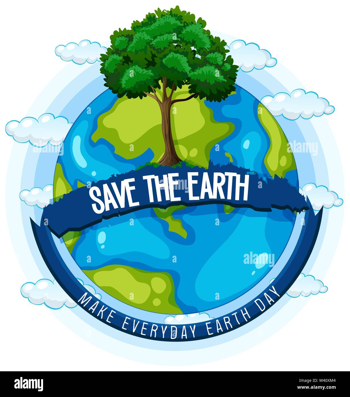 Save the earth poster illustration Stock Vector Image & Art - Alamy