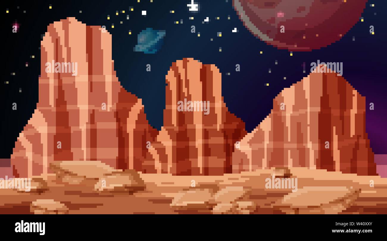 Isolated space background scene illustration Stock Vector Image & Art ...