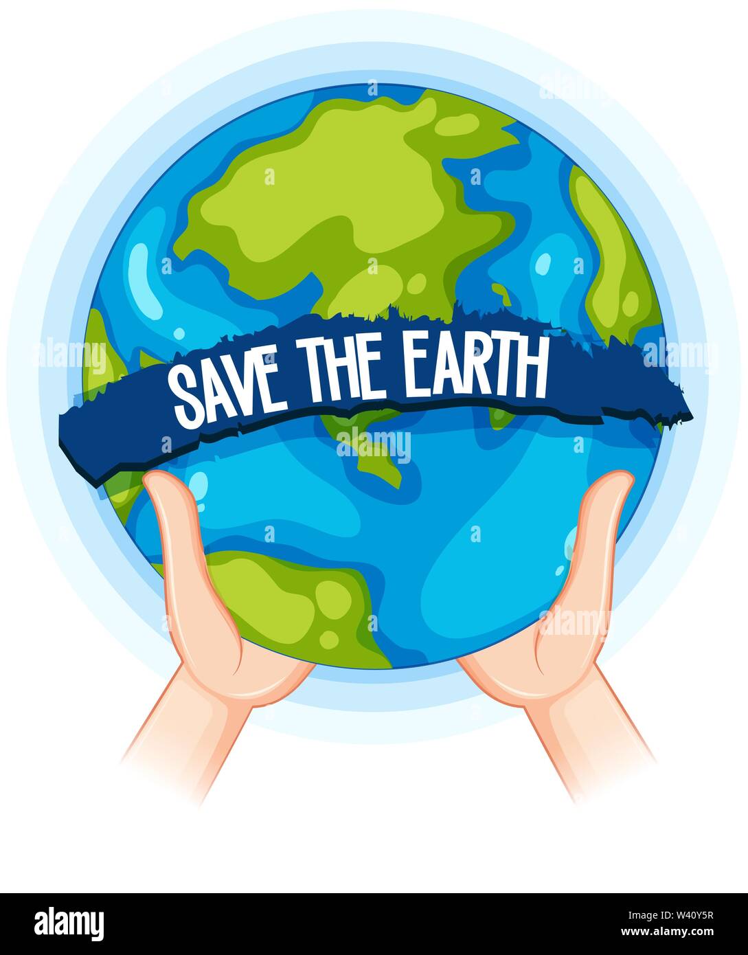 hands around earth clipart