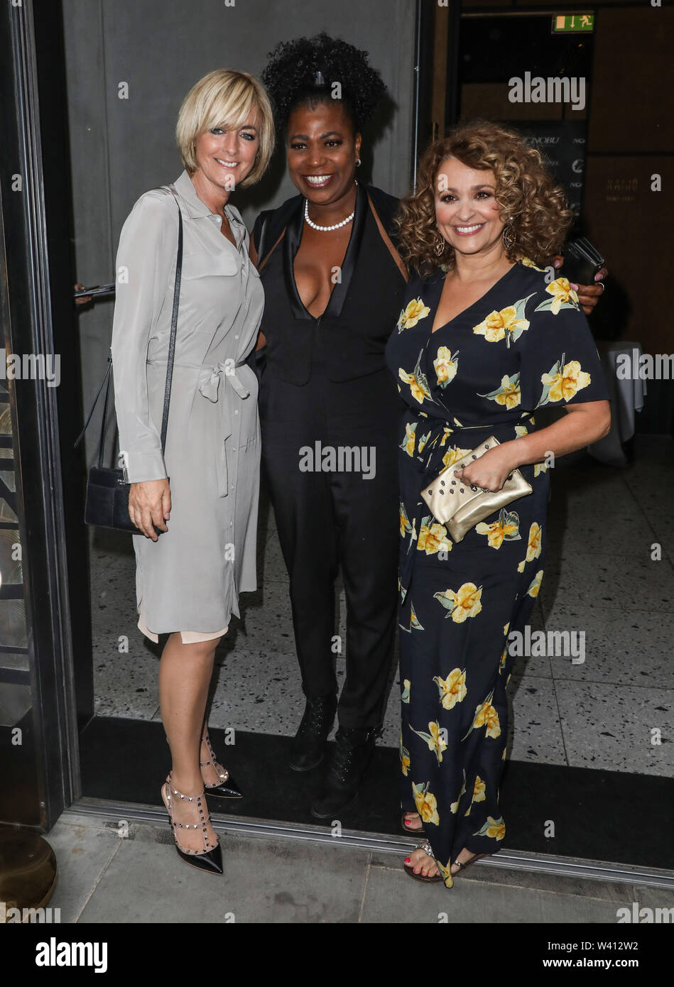 London, UK. 17th July, 2019. (L to R) Jane Moore,
