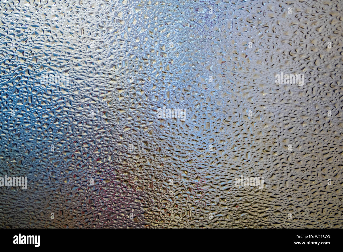 Privacy glass with intricate texture for backgrounds and overlays Stock Photo