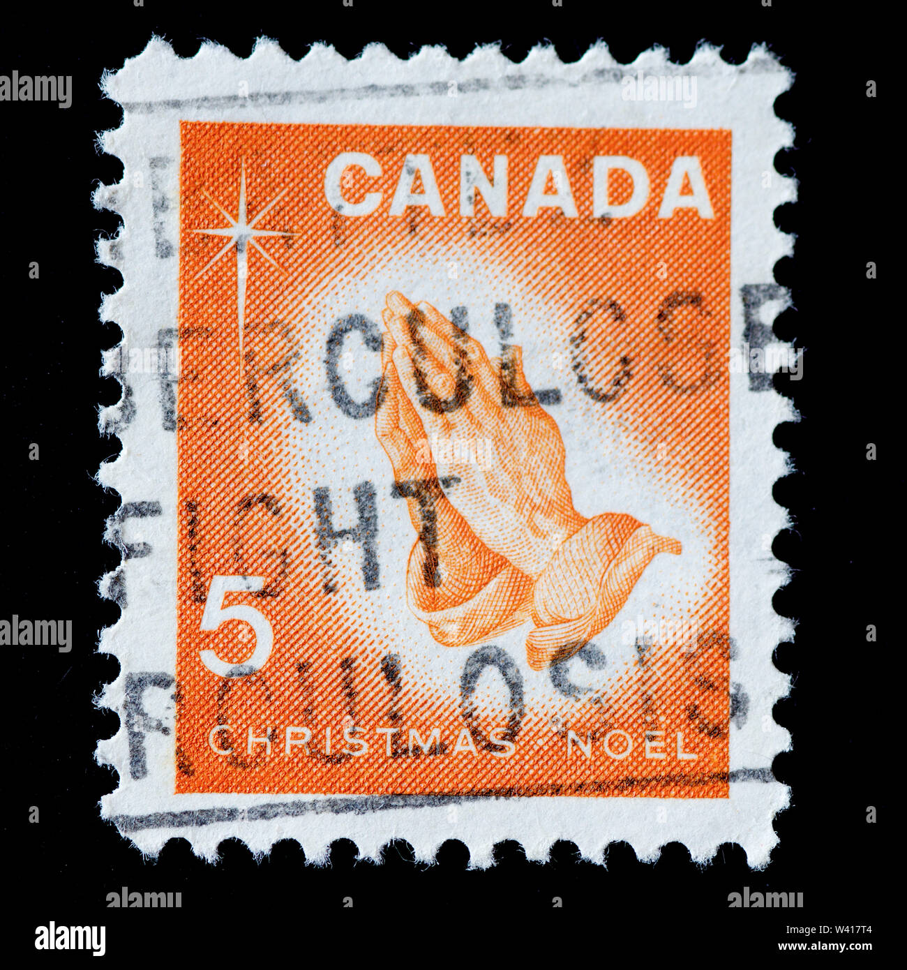 Canada Postage Stamp Christmas Stock Photo Alamy