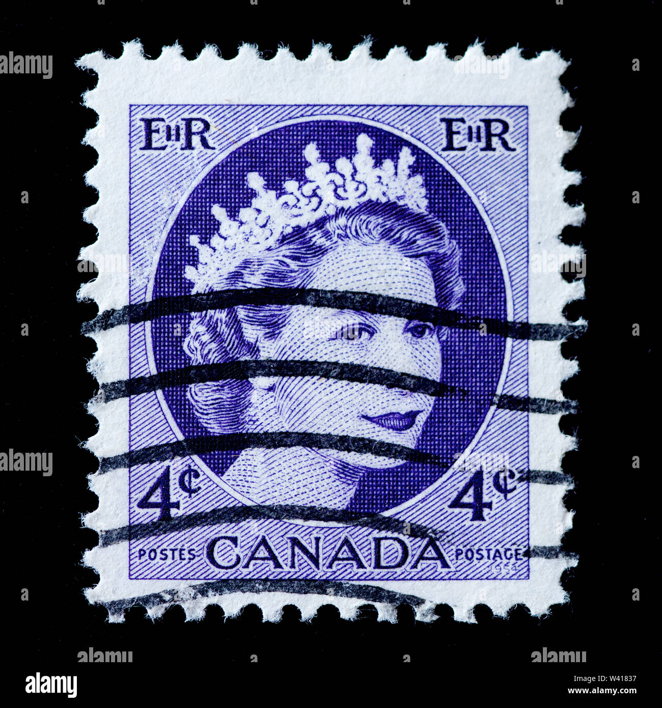 Canada Postage Stamp 1954 Stock Photo Alamy