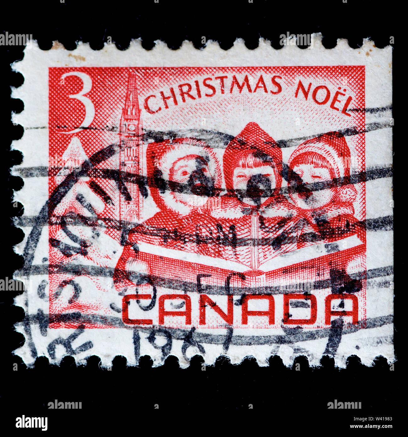 Canada Postage Stamp Christmas Stock Photo Alamy