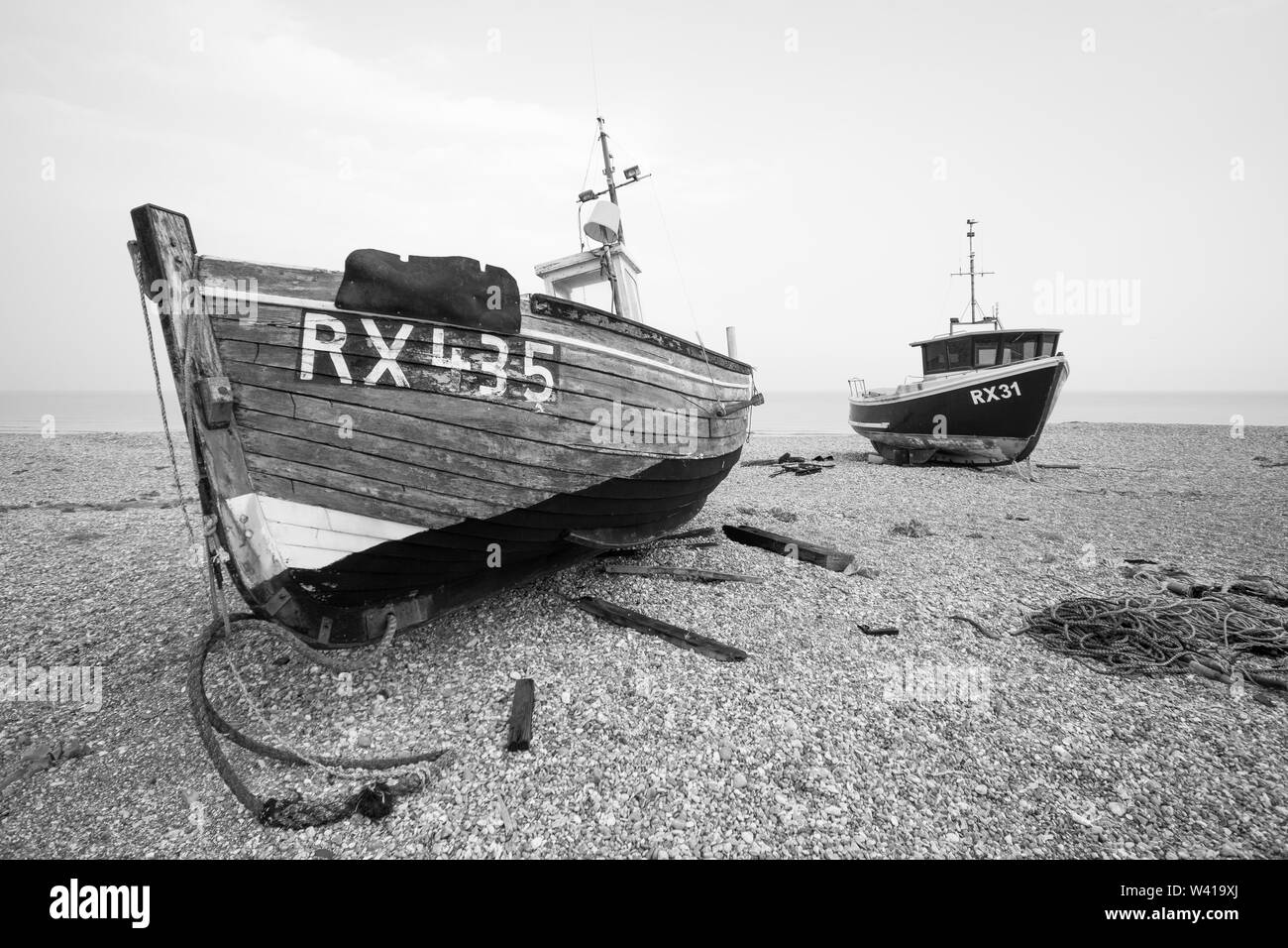 Fishing boats of Dungeness Stock Photo - Alamy