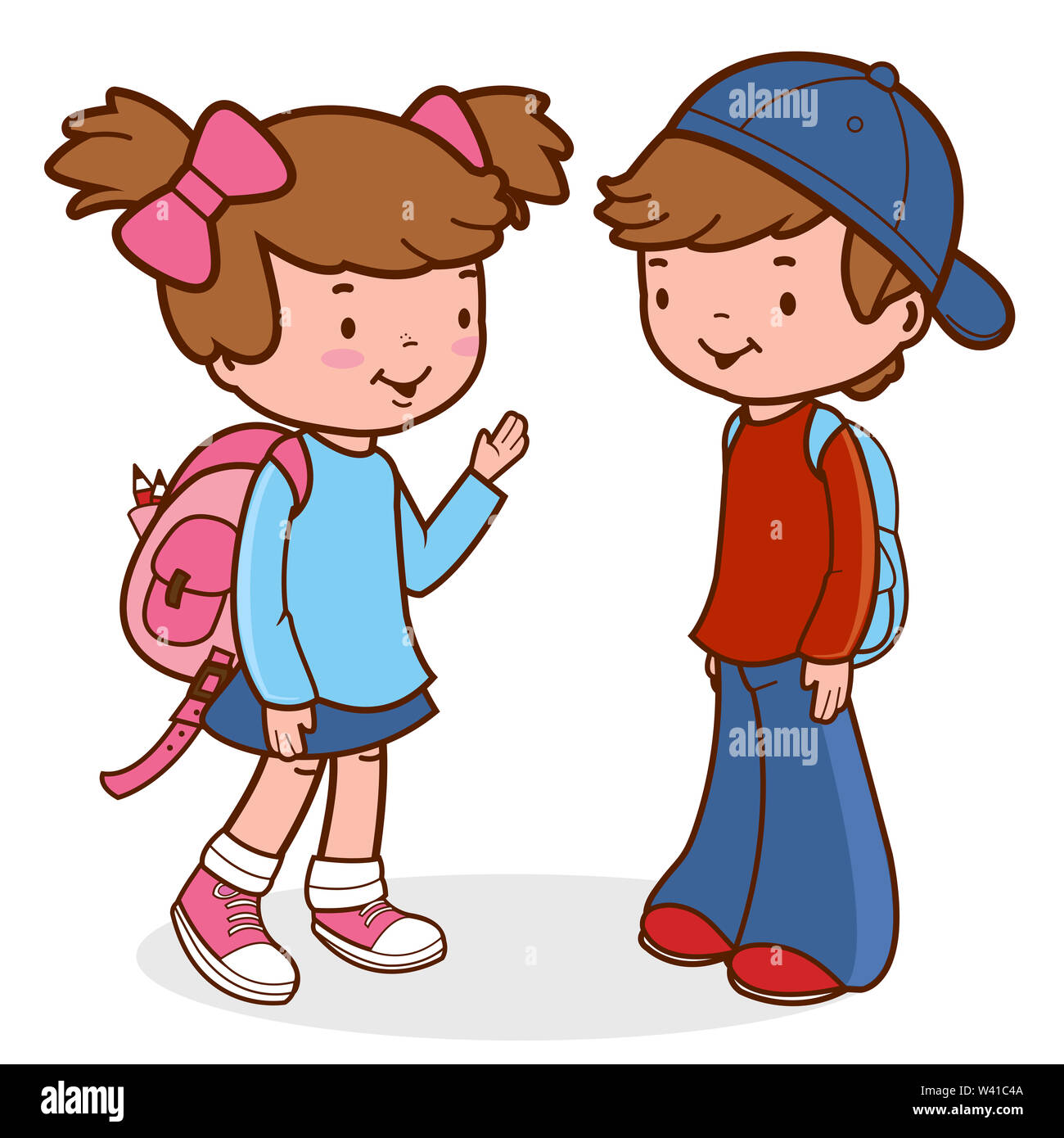 Students cartoon hi-res stock photography and images - Alamy
