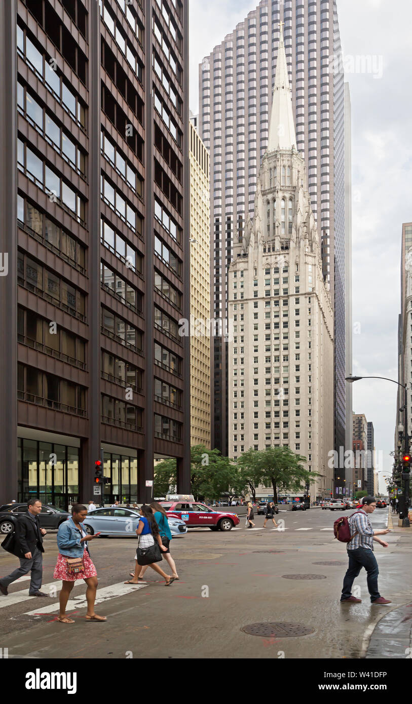 Tallest church in the world, Chicago Stock Photo