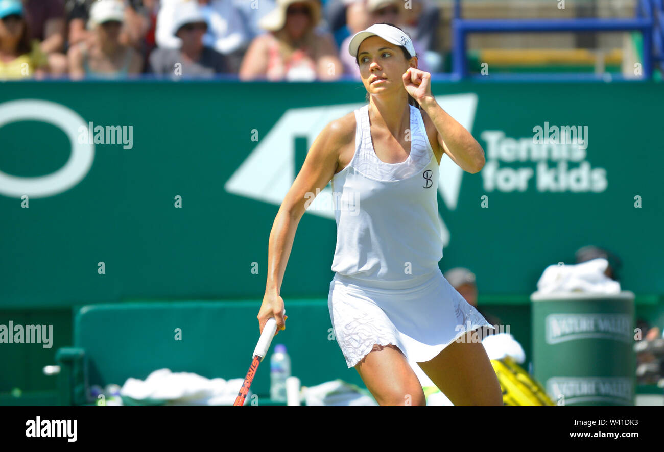 Raluca Olaru Rou Playing Doubles On Centre Court At The Nature Valley International Devonshire Park Eastbourne Uk 28th June 2019 Stock Photo Alamy