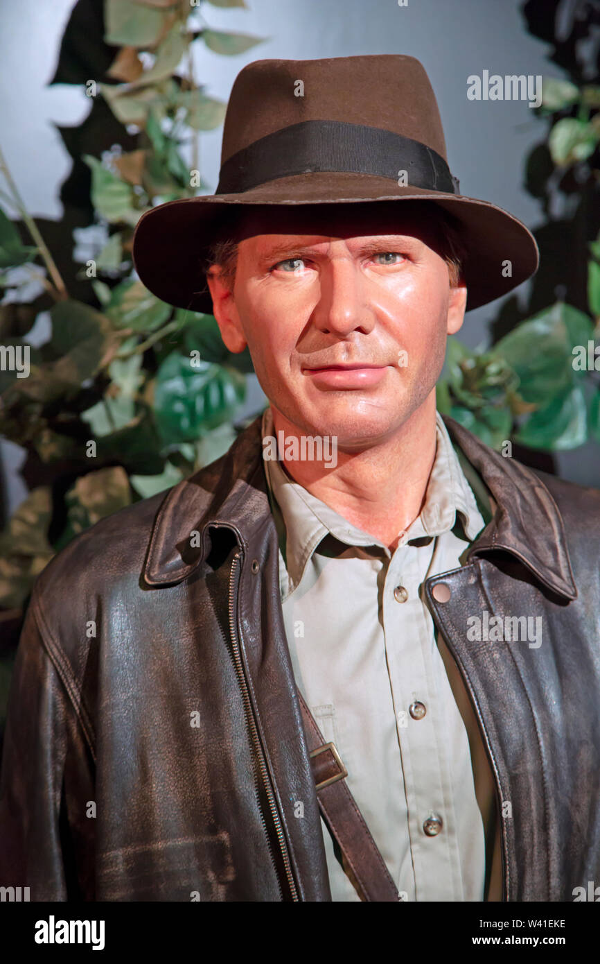 Harrison Ford in Madame Tussauds of New York Stock Photo