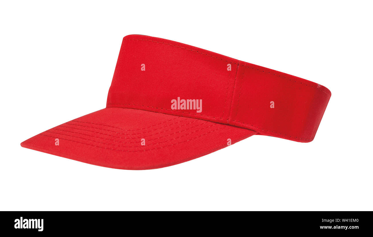 red sun visor hats