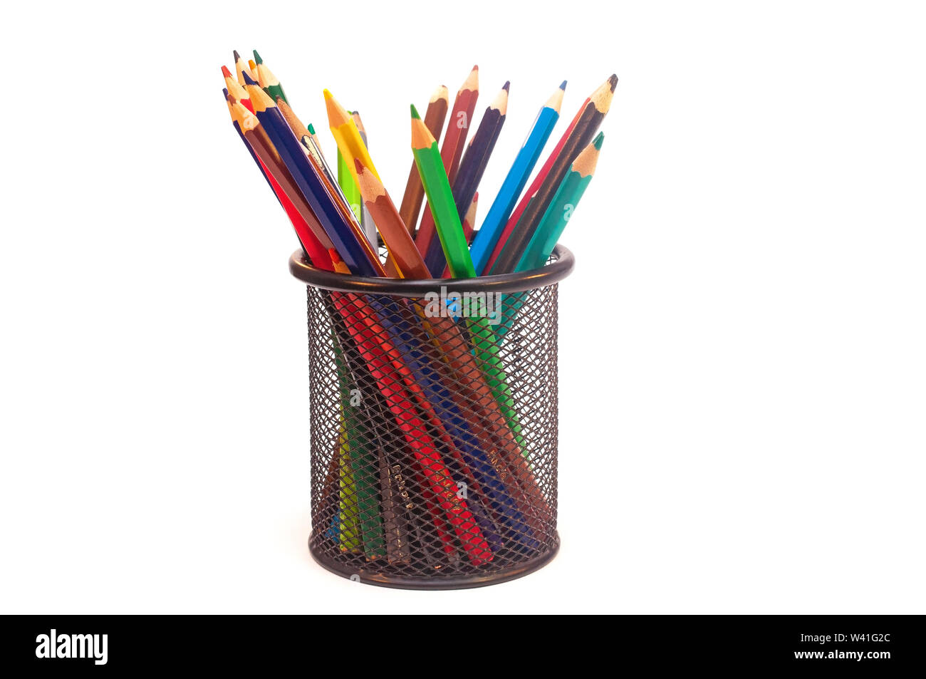 Pencils for drawing isolated on white Stock Photo