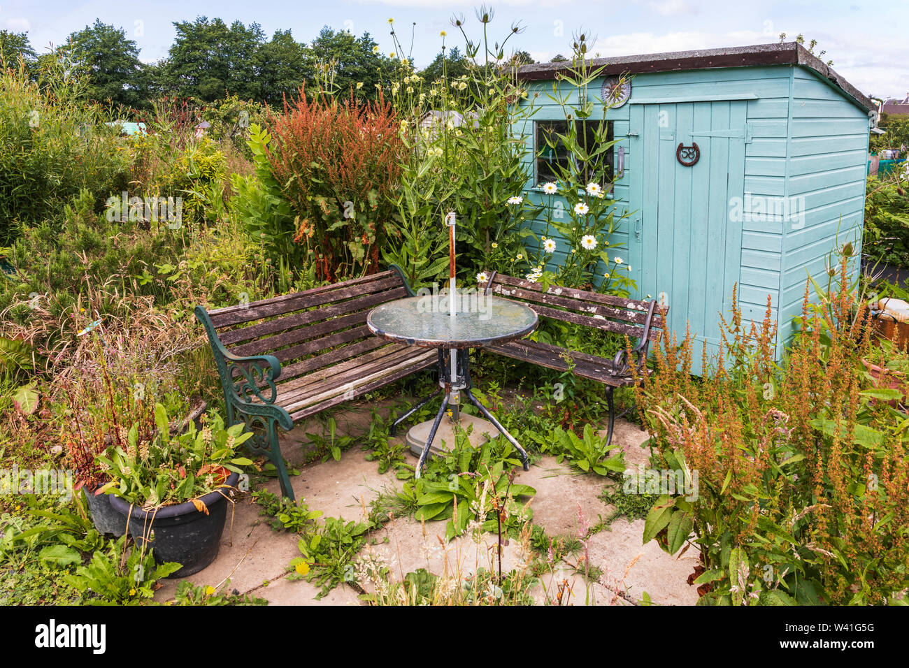 Garden shed flowers hires stock photography and images Alamy