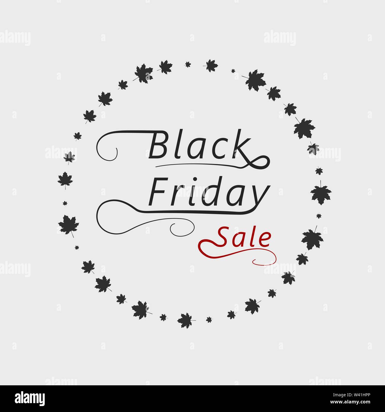 Black Friday Sale handmade lettering light background for logo, banners