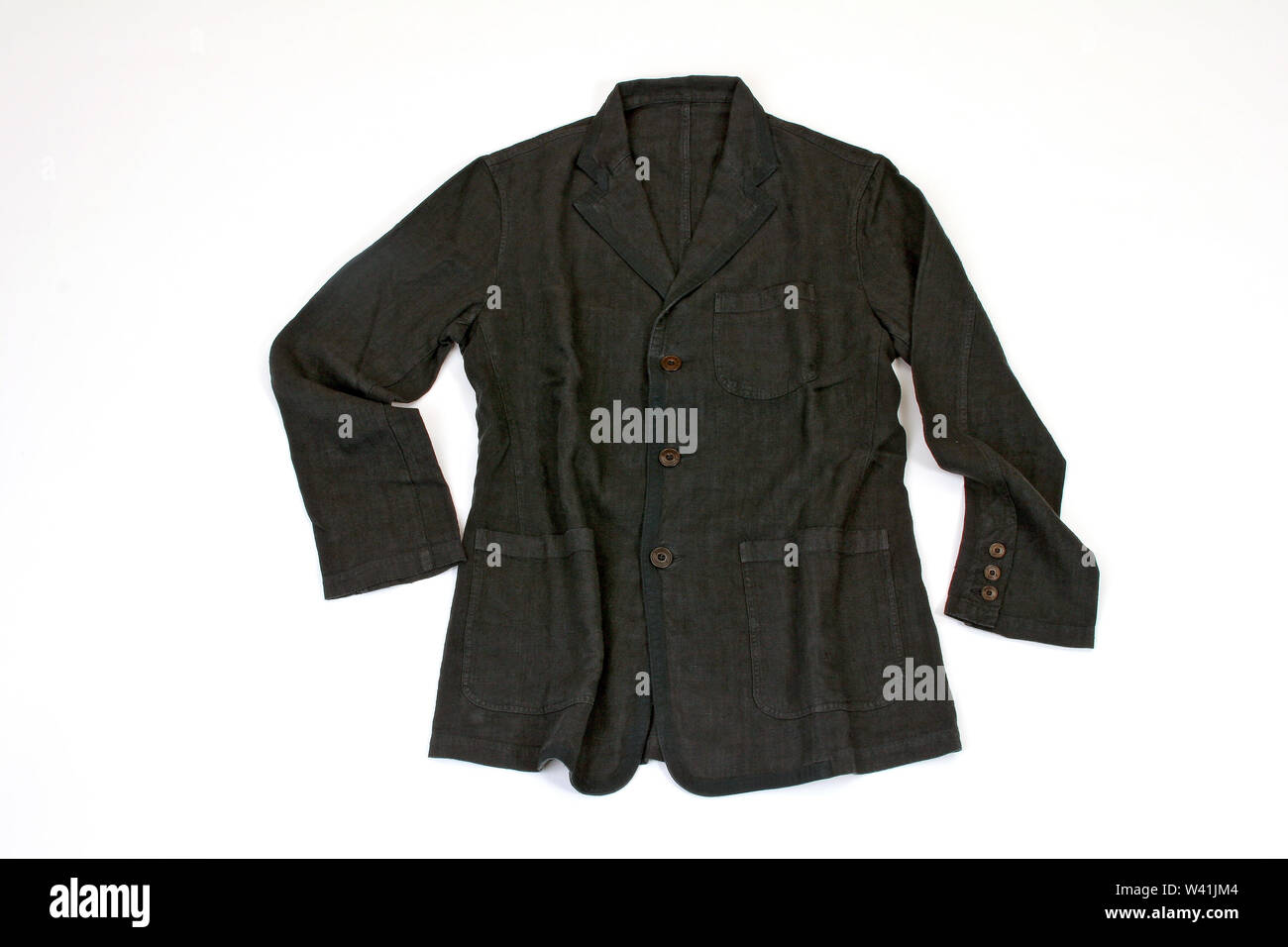 Linen jacket isolated on white Stock Photo Alamy