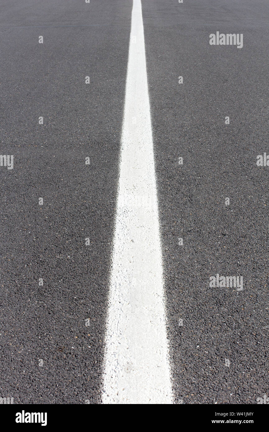 Centerline of the road Stock Photo Alamy
