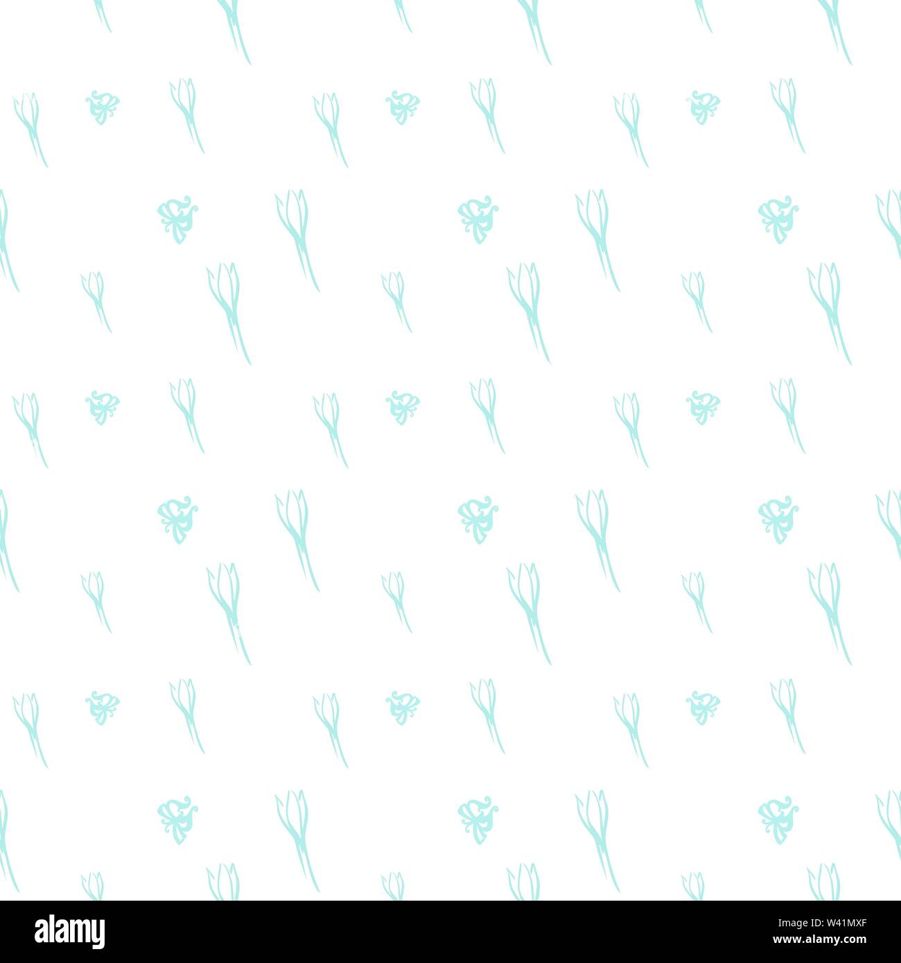 Trendy Seamless Floral Pattern in Vector Stock Vector