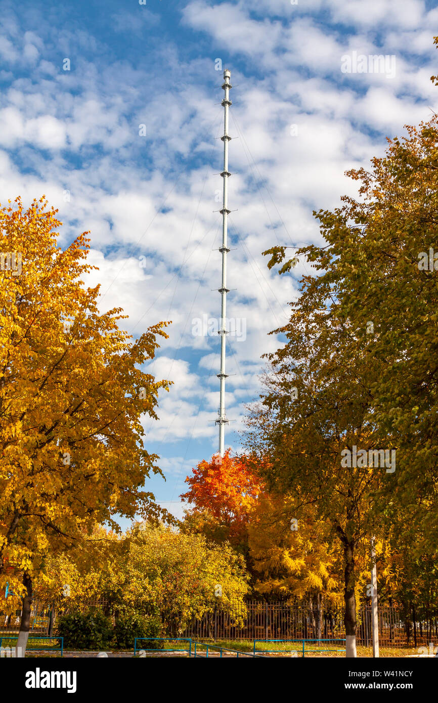 Autumn view tv tower hi-res stock photography and images - Alamy