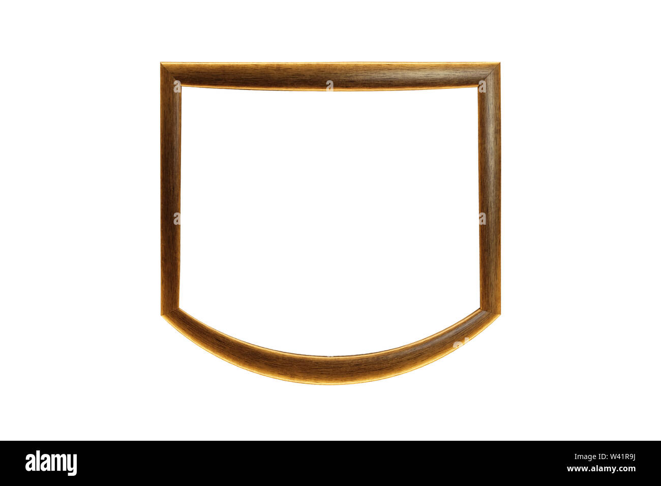 brown frame isolated on white background Stock Photo - Alamy