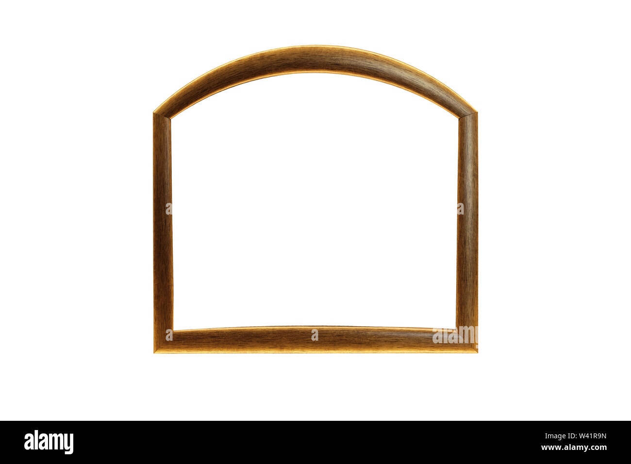 brown frame isolated on white background Stock Photo - Alamy