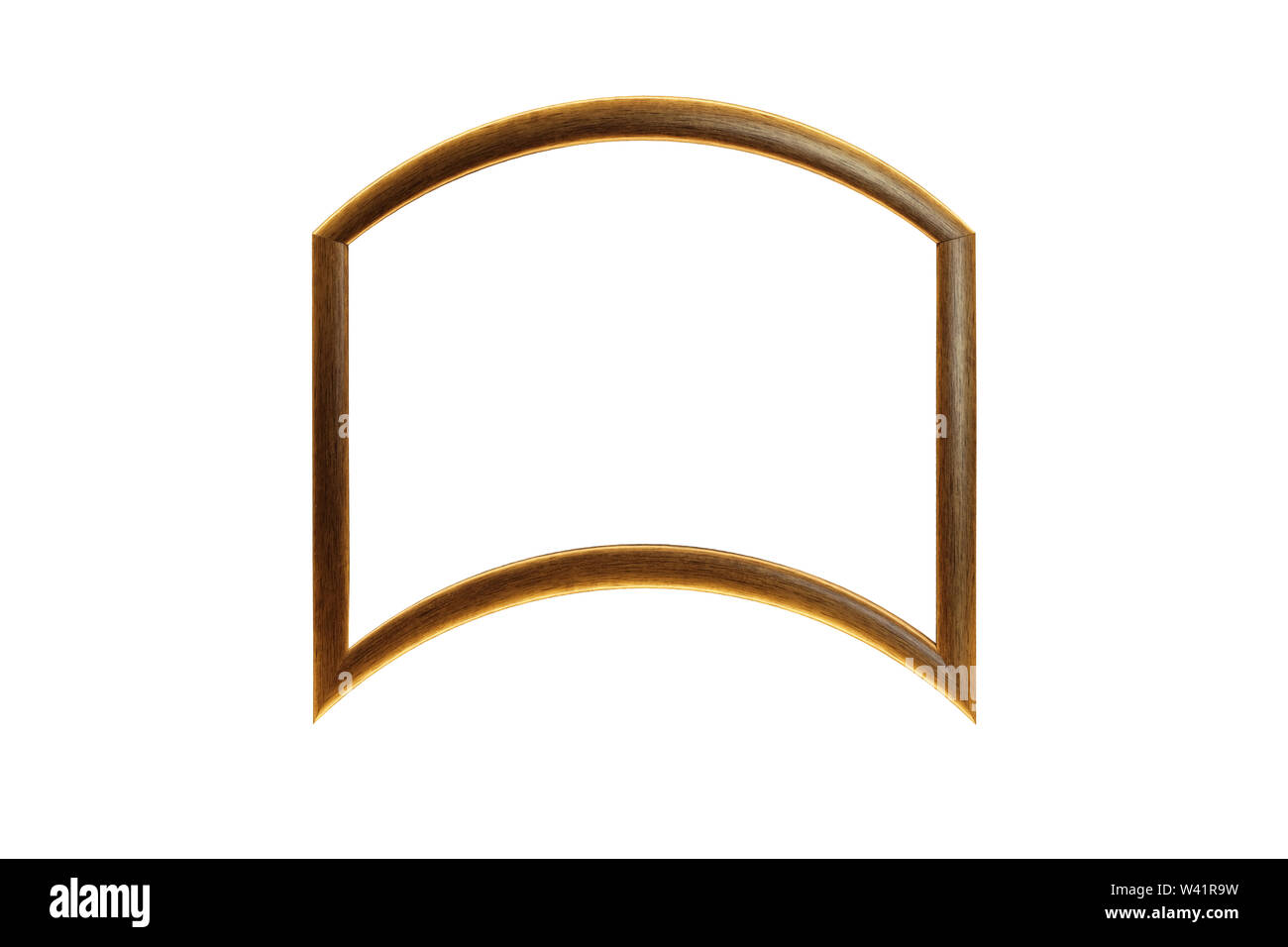brown frame isolated on white background Stock Photo - Alamy