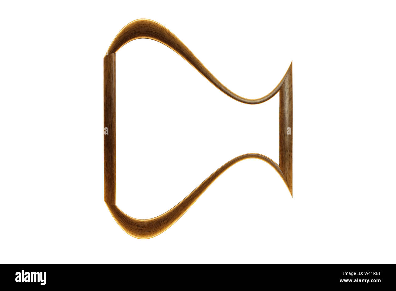 brown frame isolated on white background Stock Photo - Alamy
