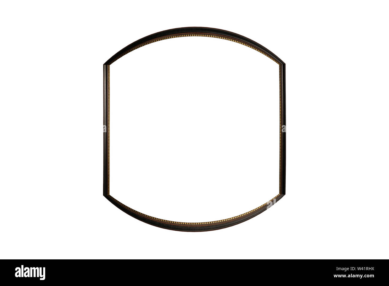 brown frame isolated on white background Stock Photo - Alamy