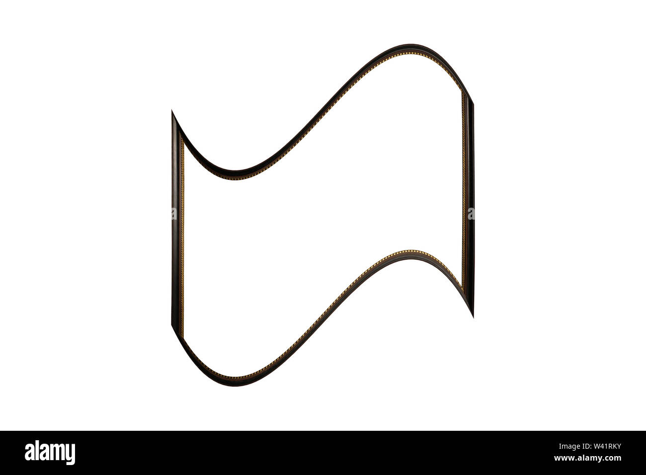 brown frame isolated on white background Stock Photo - Alamy
