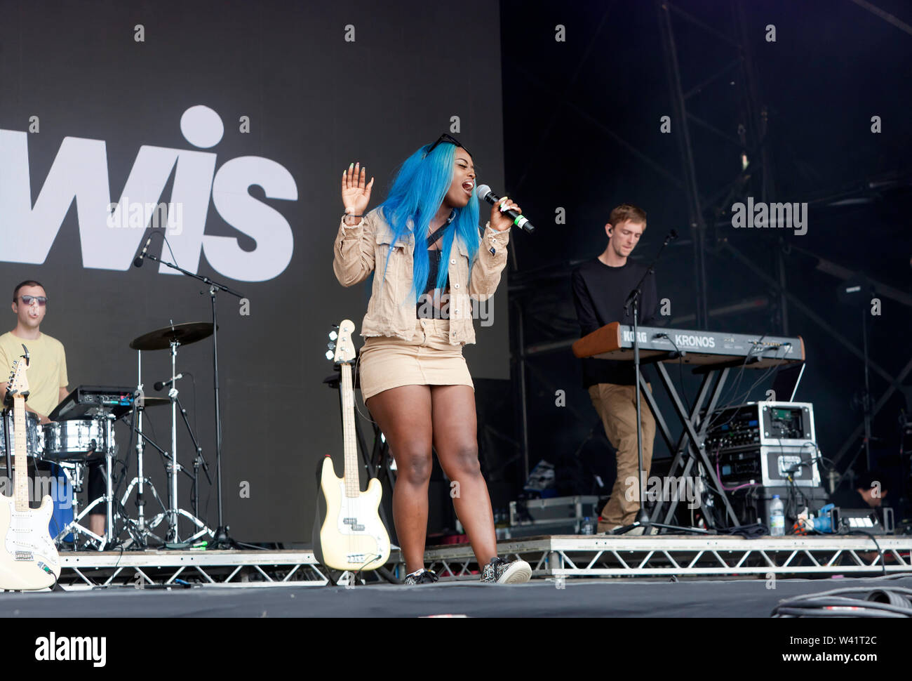 SG Lewis performing on the Main Stage at the OnBlackheath Music Festival 2019 Stock Photo