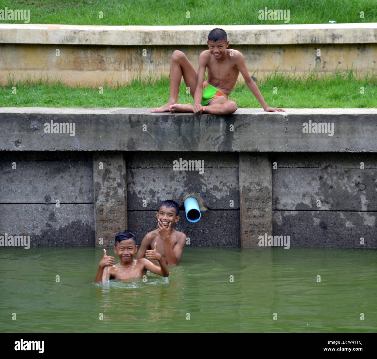 boys in swimwear