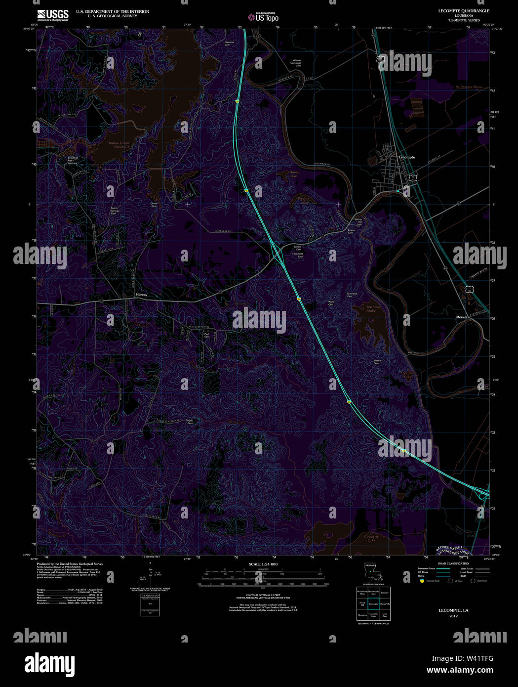 louisiana map hires stock photography and images Alamy