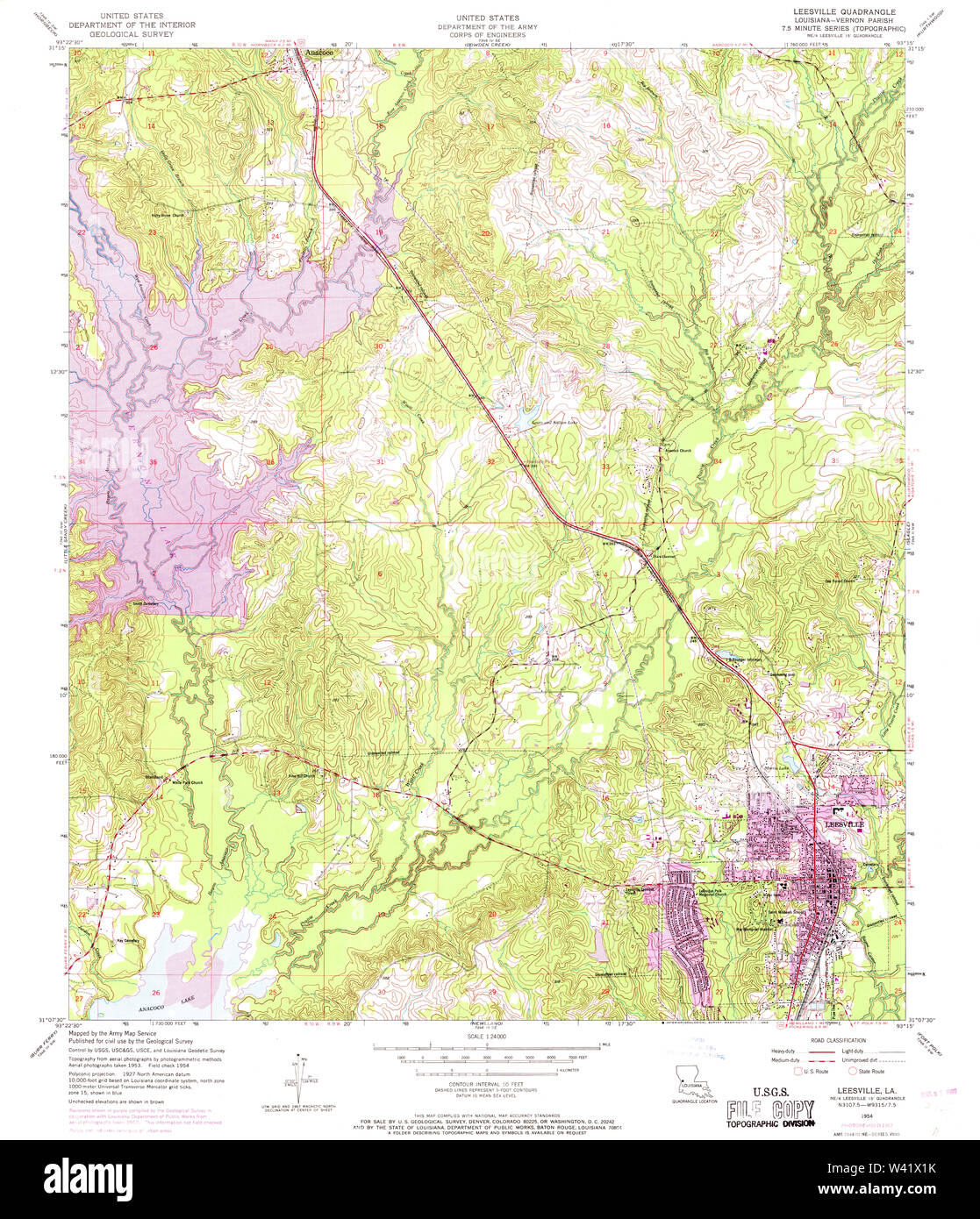 Map of leesville hires stock photography and images Alamy
