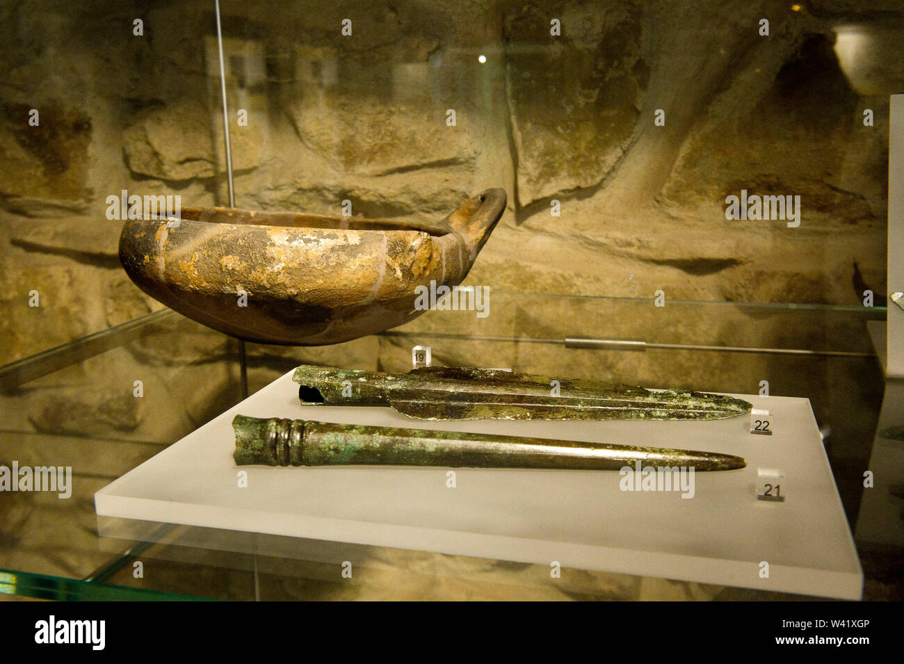 Europa, Italy, Tuscany, Castiglion della Pescaia, Vetulonia, Museo Civico Archeologico “Isidoro Falchi” Stock Photo