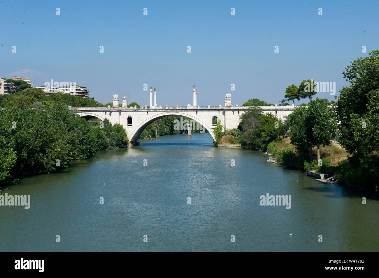 Europe, Italy, Lazio, Rome, Ponte Flaminio Stock Photo