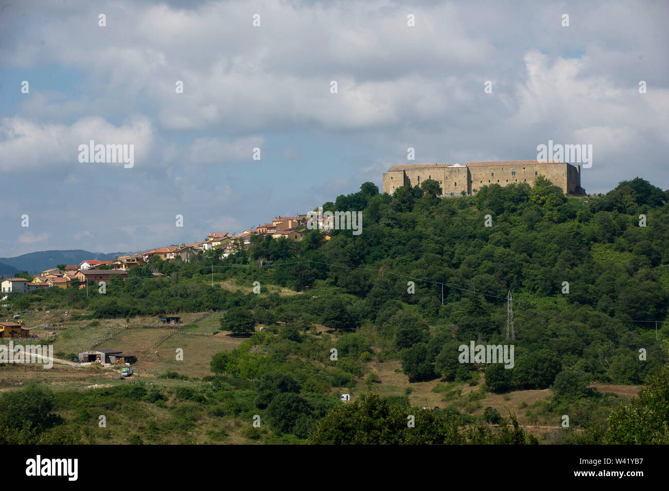 Europe, Italy, Basilicata, town and castle of Melfi, medieval village, Stock Photo
