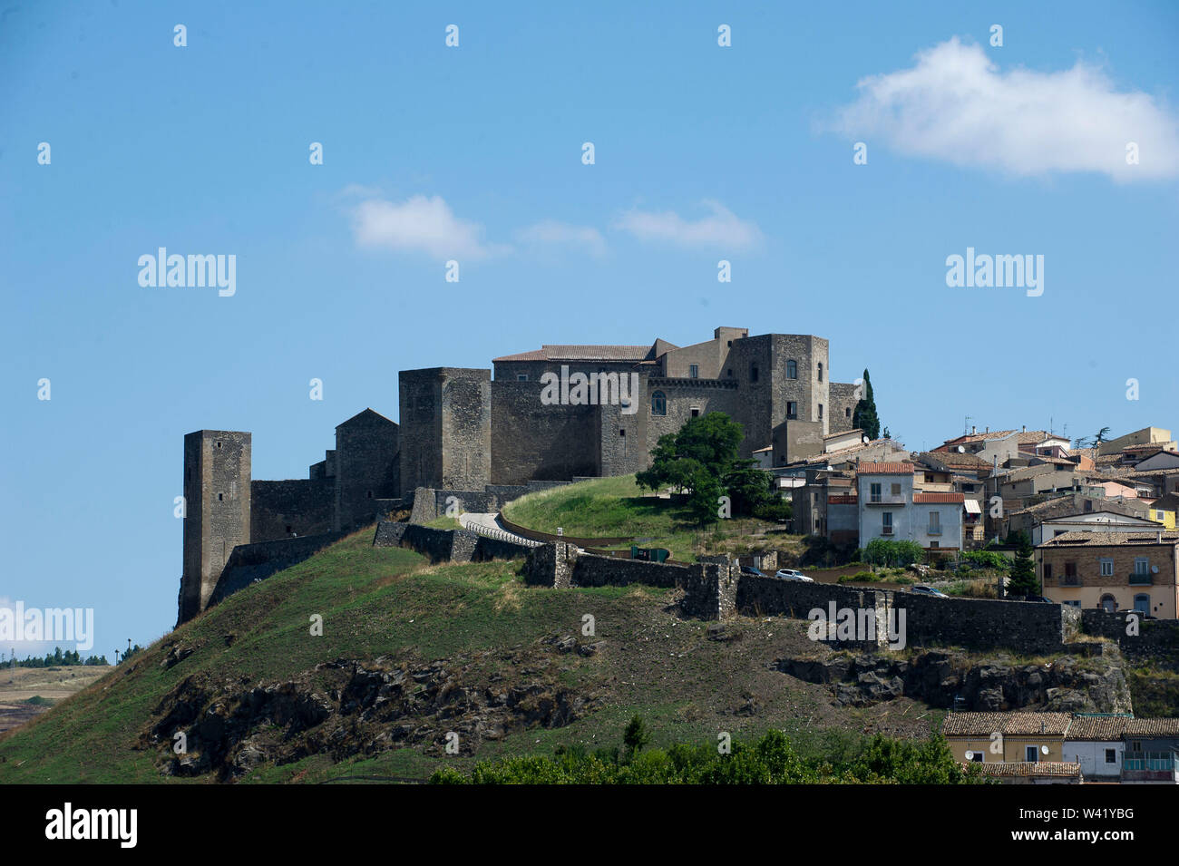 Europe, Italy, Basilicata, town and castle of Melfi, medieval village, Stock Photo