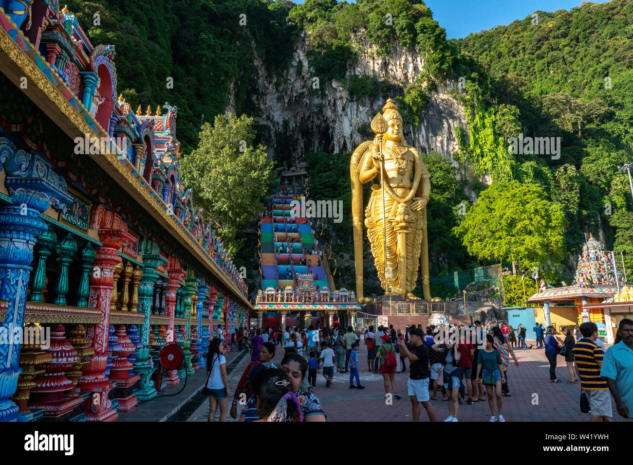 Batu Caves Selangor / Malaysia May 1 2019 Batu Caves with Lord