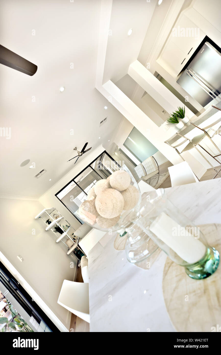 images Modern Dining Room White Walls alamy
